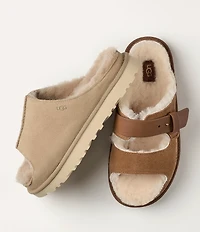 UGG Greenport Suede Platform Slide Sandals