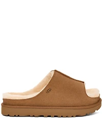 UGG Greenport Suede Platform Slide Sandals