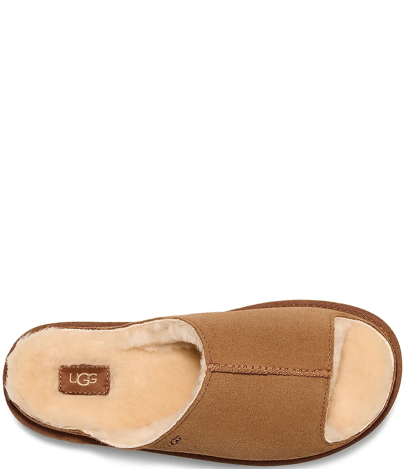 UGG Greenport Suede Platform Slide Sandals