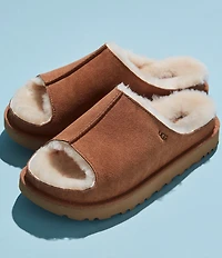 UGG Greenport Suede Platform Slide Sandals