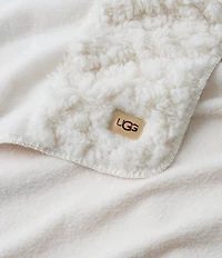UGG Harlan Textured Patchwork Design Throw Blanket