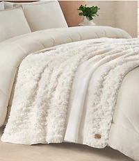 UGG Harlan Textured Patchwork Design Throw Blanket