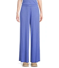 UGG Imogen Ribbed Knit Wide Leg Oversized Lounge Pants