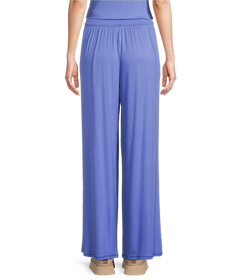 UGG Imogen Ribbed Knit Wide Leg Oversized Lounge Pants