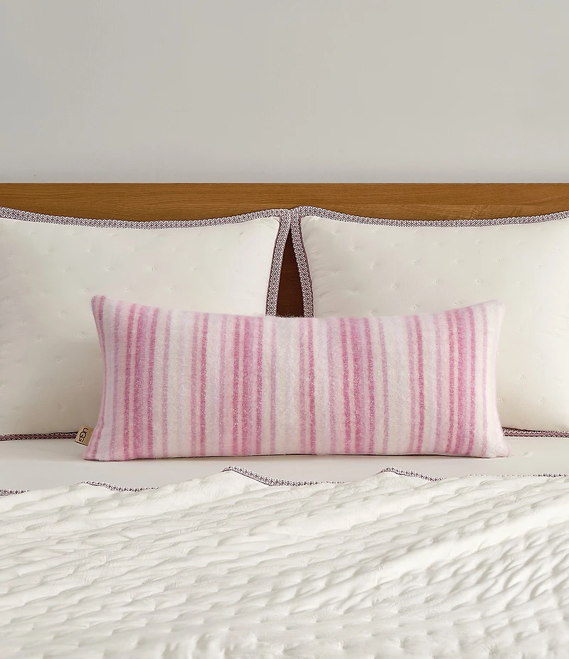 UGG Joana Mohair Striped Bolster Decorative Pillow