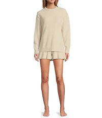 UGG Jodee Cozy Knit Lite Flowy High Waisted Coordinating Lounge Shorts