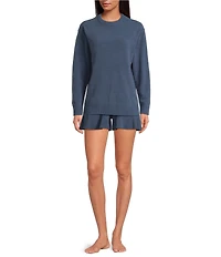 UGG Jodee Cozy Knit Lite Flowy High Waisted Coordinating Lounge Shorts