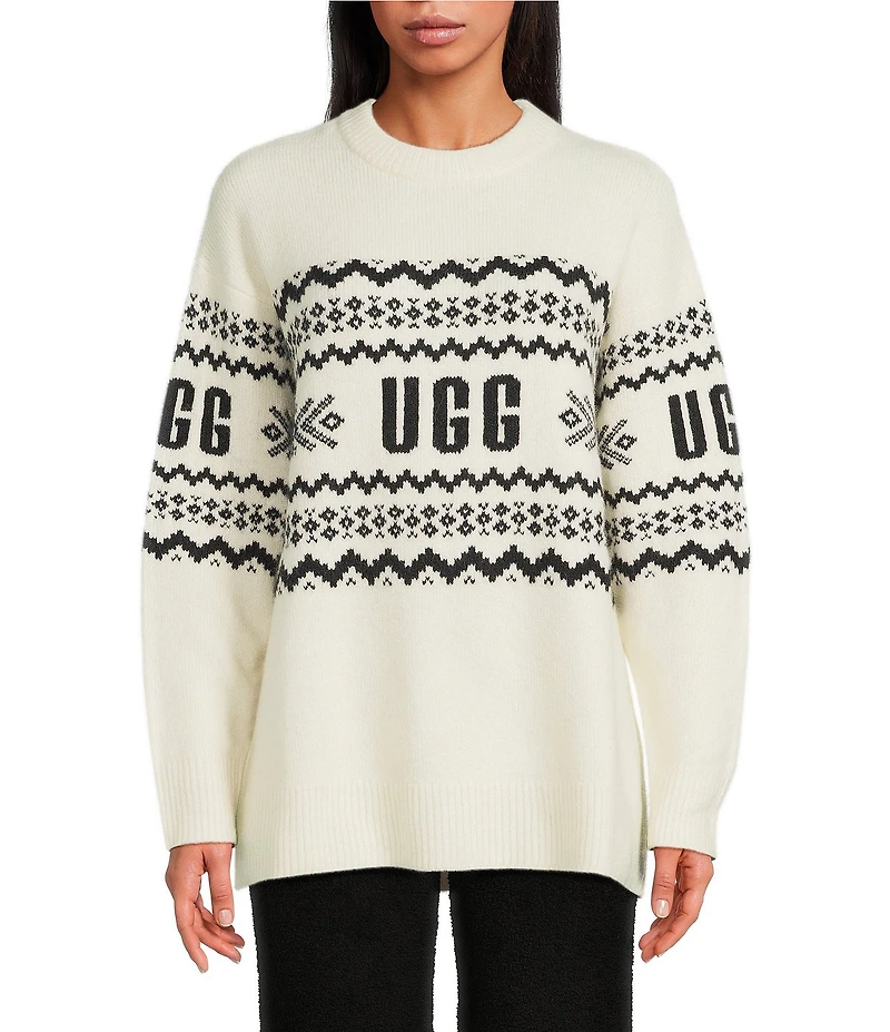 UGG Kaelan UGGisle Long Sleeve Crew Neck Fair Isle Sweater
