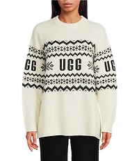 UGG Kaelan UGGisle Long Sleeve Crew Neck Fair Isle Sweater
