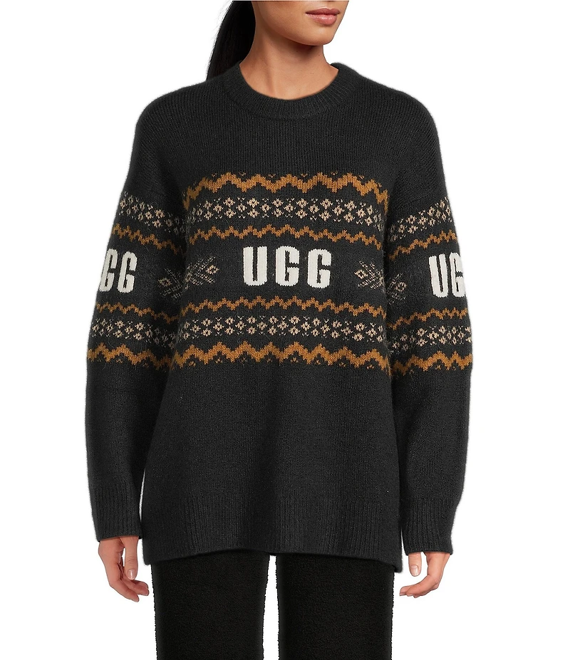 UGG Kaelan UGGisle Long Sleeve Crew Neck Fair Isle Sweater