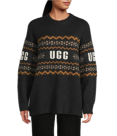 UGG Kaelan UGGisle Long Sleeve Crew Neck Fair Isle Sweater