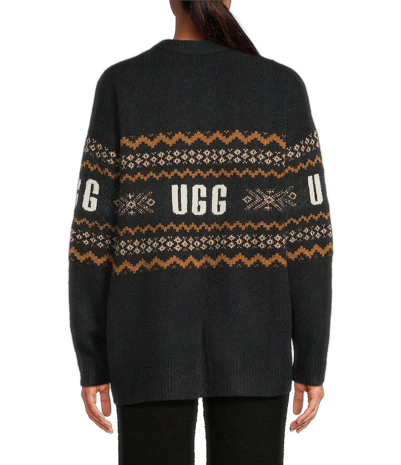 UGG Kaelan UGGisle Long Sleeve Crew Neck Fair Isle Sweater