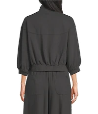 UGG Kyleigh Knit 3/4 Sleeve Zip-Front Jacket