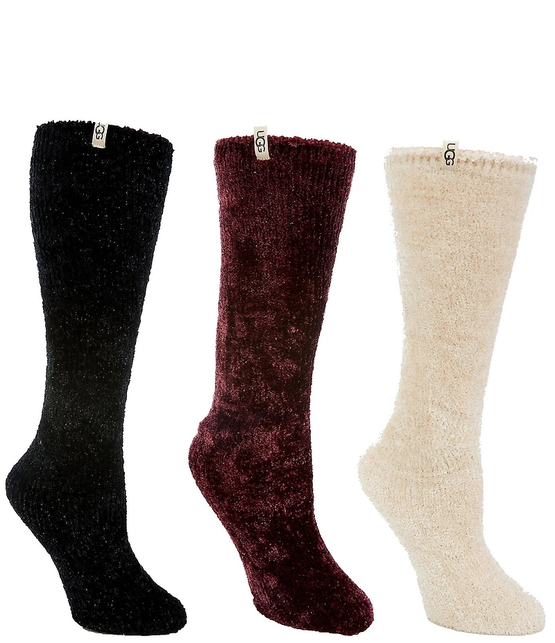 UGG Leda Sparkle Socks, 3-Pack