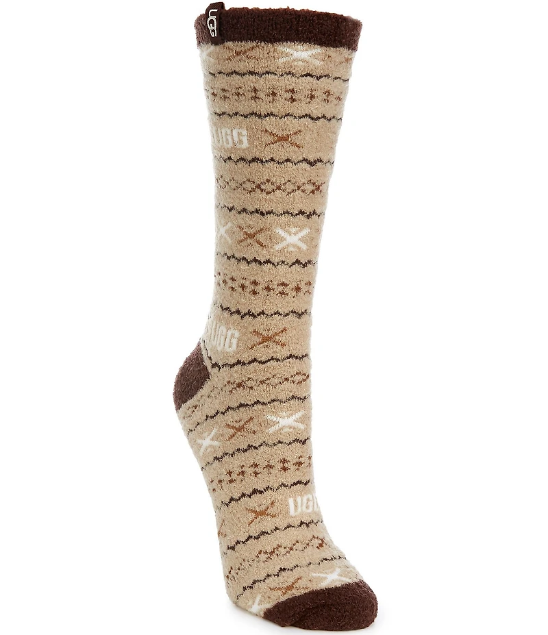 UGG Leslie Graphic Fairisle Crew Socks