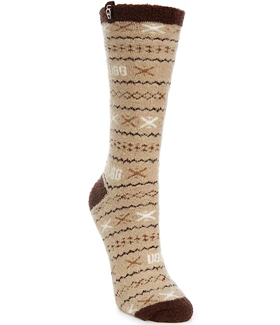 UGG Leslie Graphic Fairisle Crew Socks