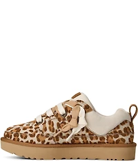 UGG Lo Lowmel Plains Leopard Cow Hair Sneakers