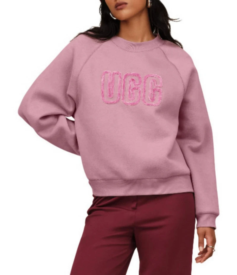 UGG Logo Long Sleeve Crew Neck Sweatshirt