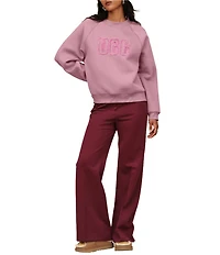 UGG Logo Long Sleeve Crew Neck Sweatshirt