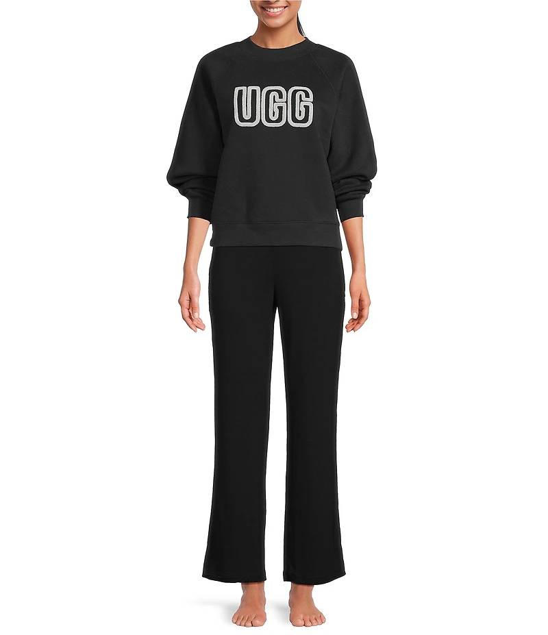 UGG Logo Long Sleeve Crew Neck Sweatshirt