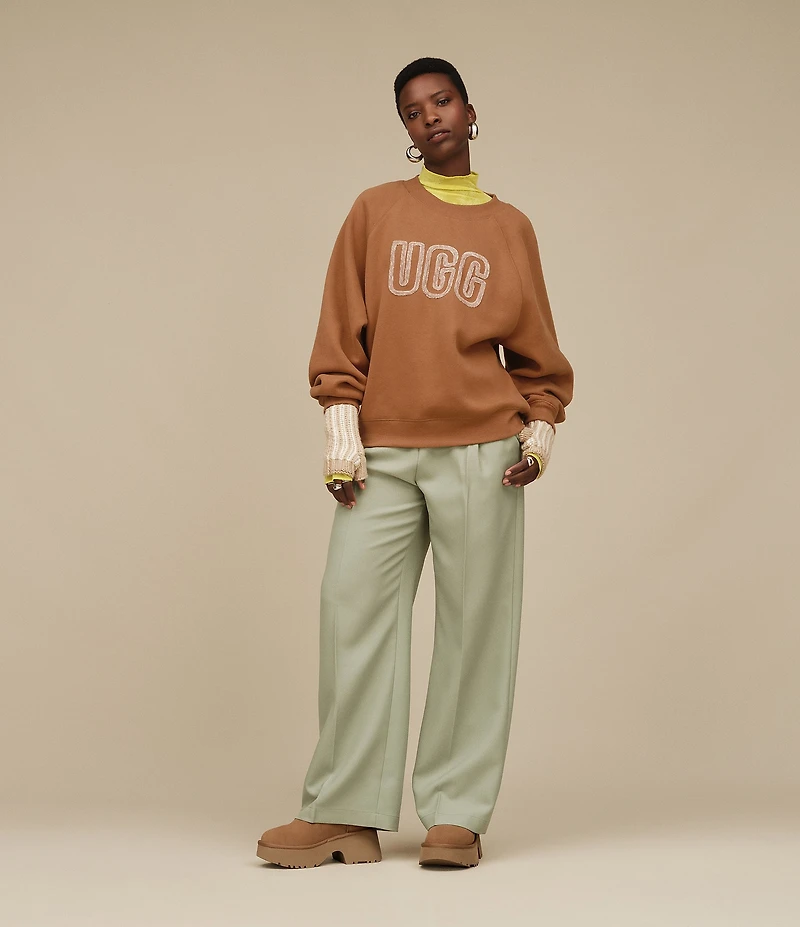 UGG Logo Long Sleeve Crew Neck Sweatshirt
