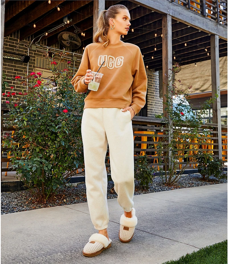 UGG Logo Long Sleeve Crew Neck Sweatshirt