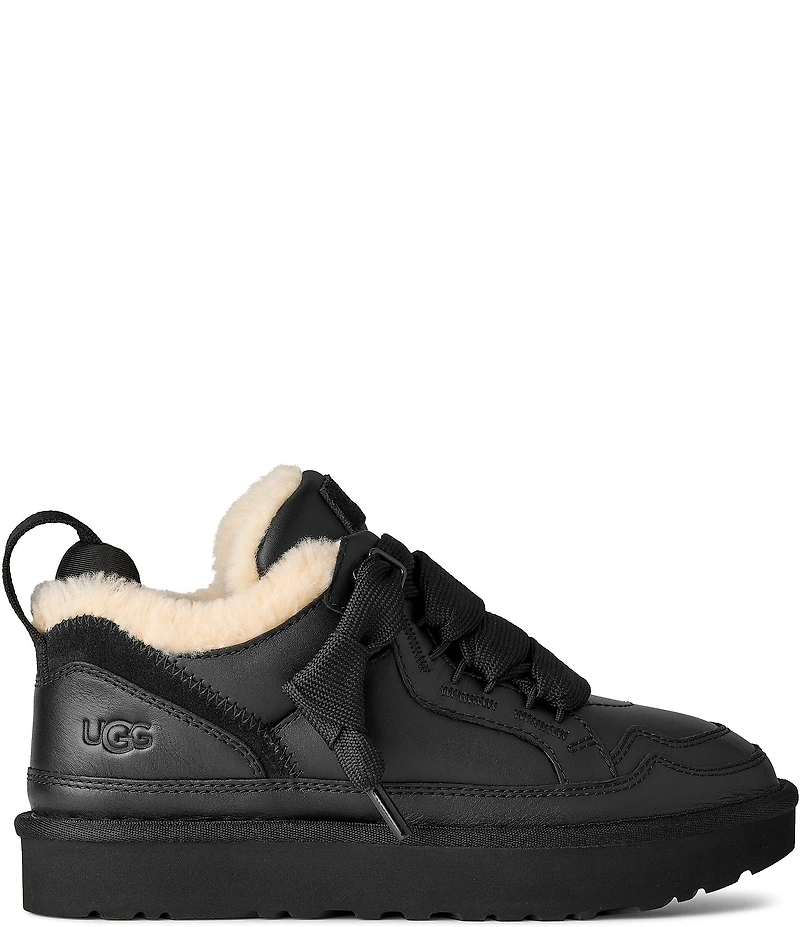 UGG Lowmel Leather Lace Up Sneakers