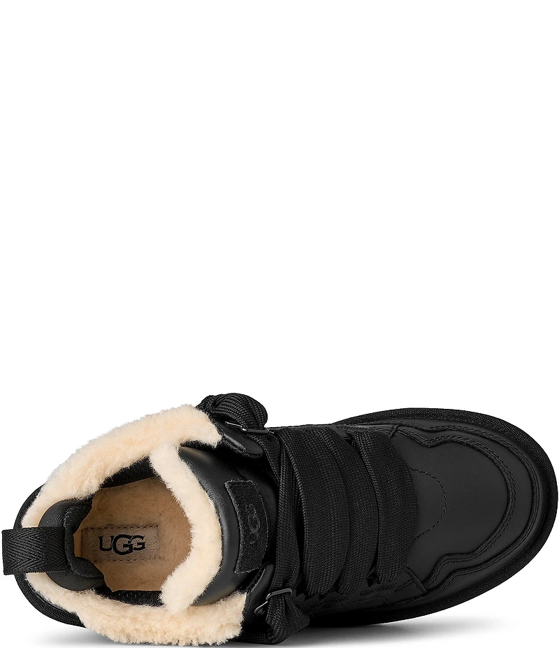 UGG Lowmel Leather Lace Up Sneakers