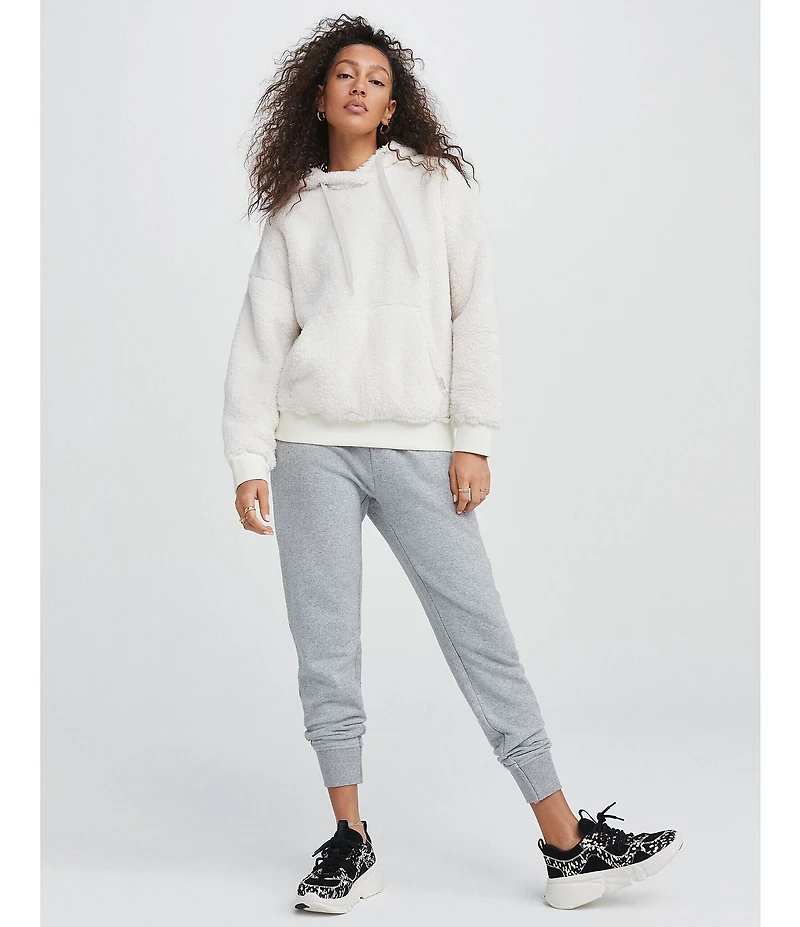 UGG® Loyra Sherpa Long Drop Shoulder Sleeve Kangaroo Pocket Hoodie