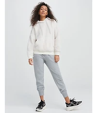 UGG® Loyra Sherpa Long Drop Shoulder Sleeve Kangaroo Pocket Hoodie