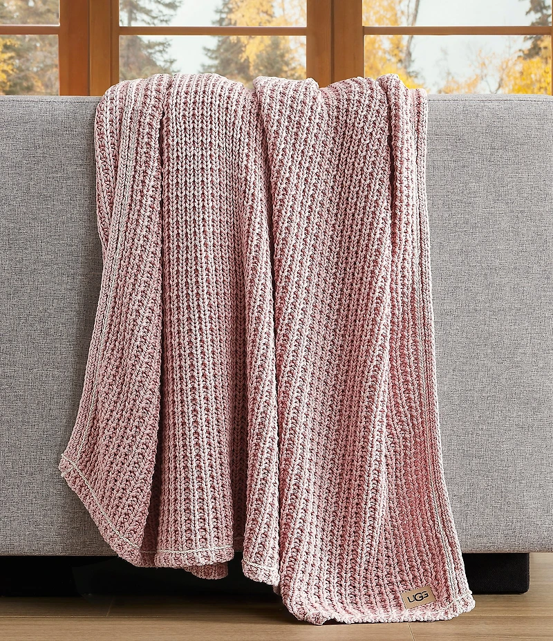 UGG Luna Waffle Knit Throw Blanket