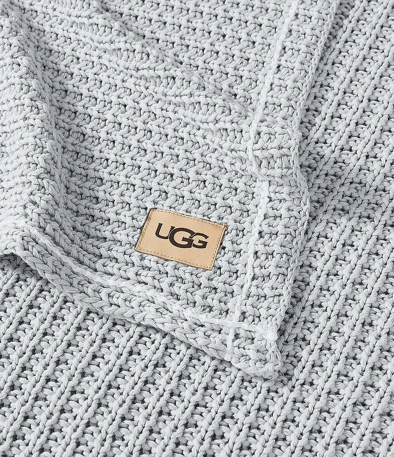 UGG Luna Waffle Knit Throw Blanket