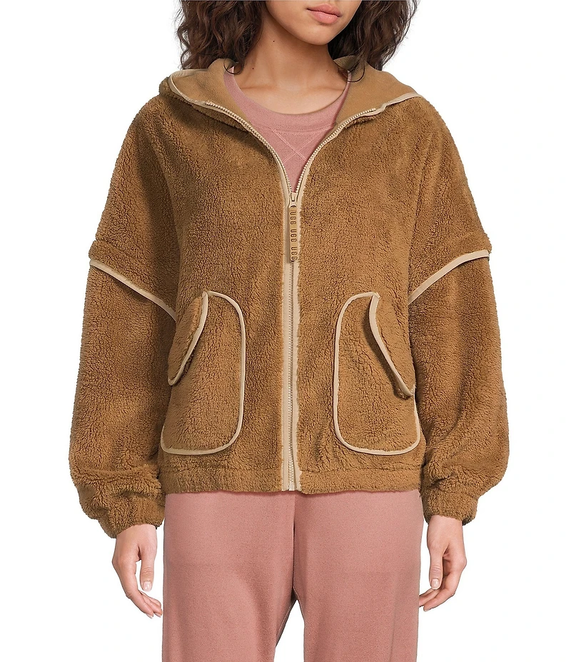 UGG Mariella UGGFluff Long Sleeve Zip-Front Hoodie