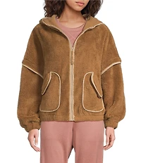 UGG Mariella UGGFluff Long Sleeve Zip-Front Hoodie