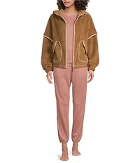 UGG Mariella UGGFluff Long Sleeve Zip-Front Hoodie