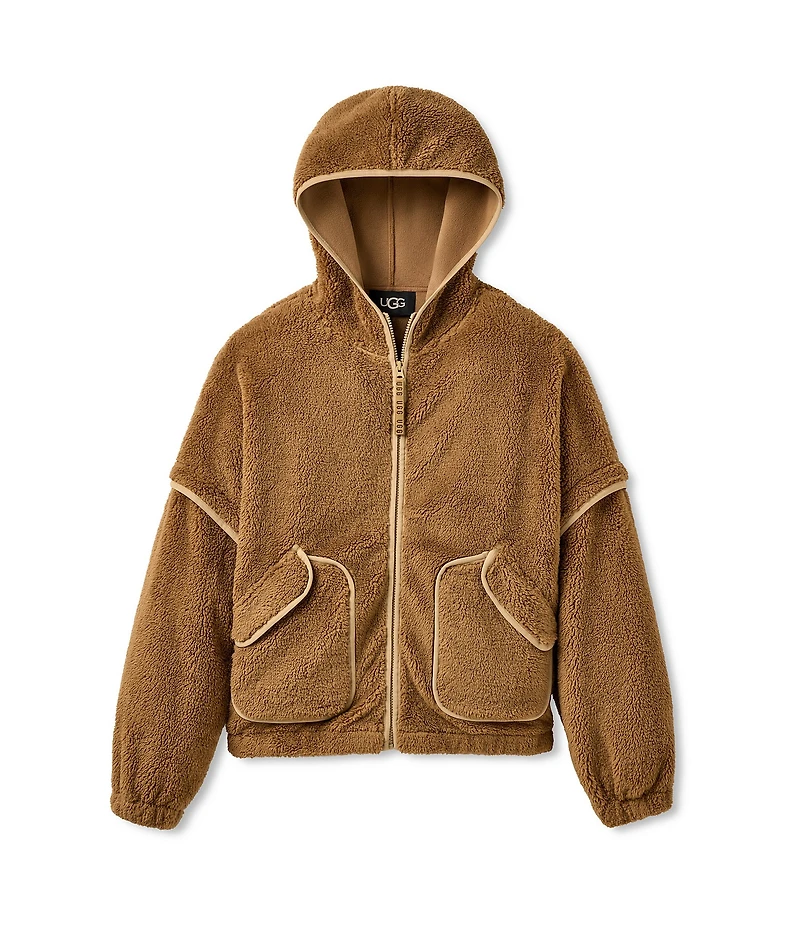 UGG Mariella UGGFluff Long Sleeve Zip-Front Hoodie
