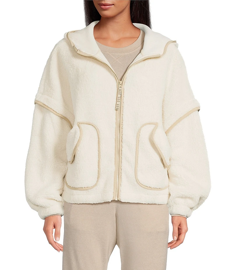 UGG Mariella UGGFluff Long Sleeve Zip-Front Hoodie