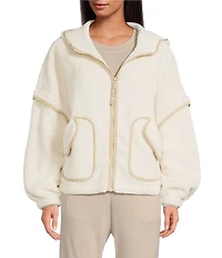 UGG Mariella UGGFluff Long Sleeve Zip-Front Hoodie