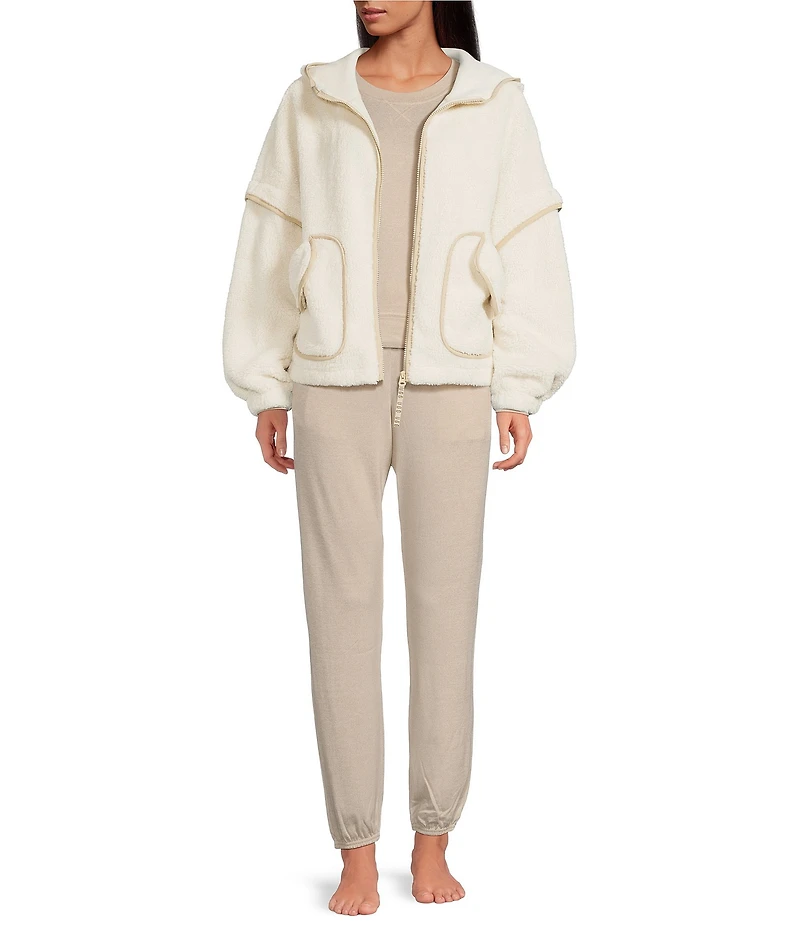 UGG Mariella UGGFluff Long Sleeve Zip-Front Hoodie