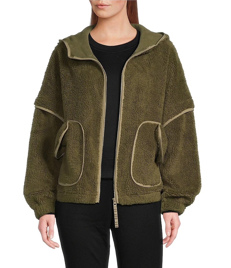 UGG Mariella UGGFluff Long Sleeve Zip-Front Hoodie