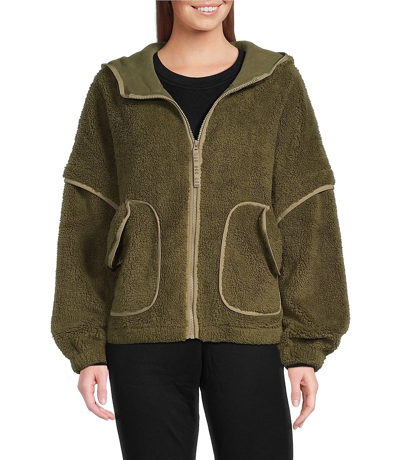 UGG Mariella UGGFluff Long Sleeve Zip-Front Hoodie