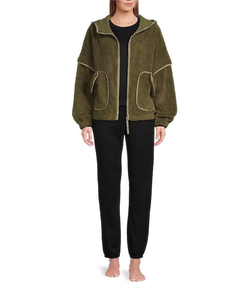 UGG Mariella UGGFluff Long Sleeve Zip-Front Hoodie
