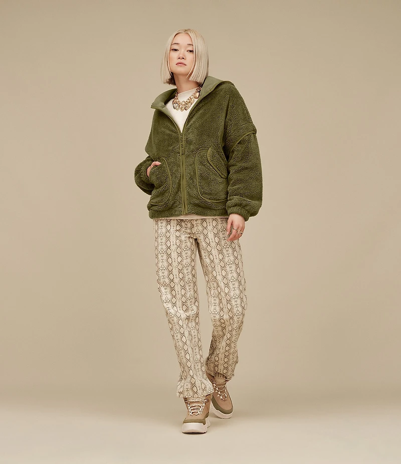 UGG Mariella UGGFluff Long Sleeve Zip-Front Hoodie