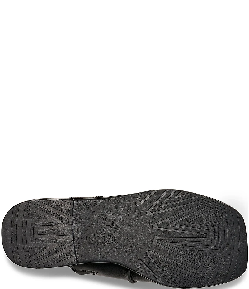 UGG Matira Leather Toe Loop Flat Sandals