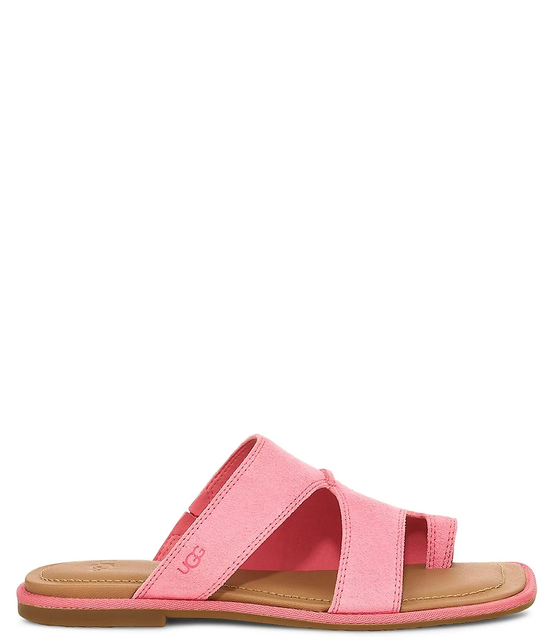 UGG Matira Suede Toe Loop Flat Sandals
