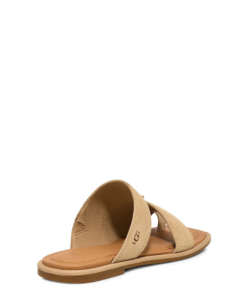 UGG Matira Suede Toe Loop Flat Sandals