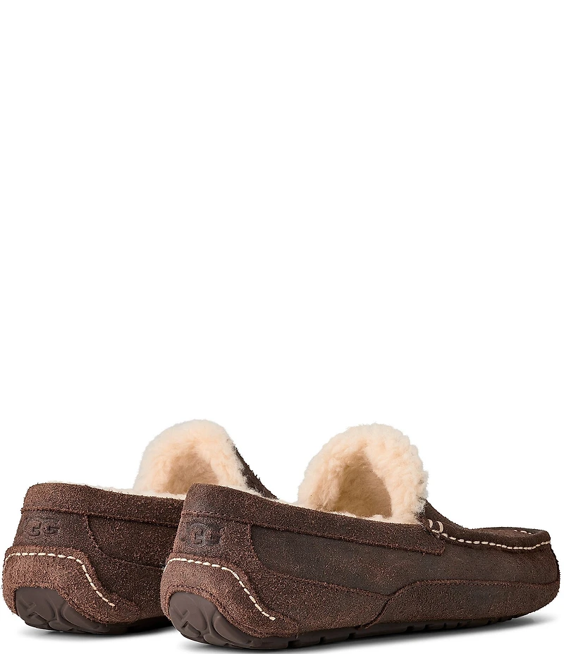 UGG Men's Ascot Leather Distressed Slippers