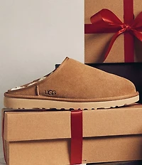 UGG Men's Classic Suede Treaded Slippers