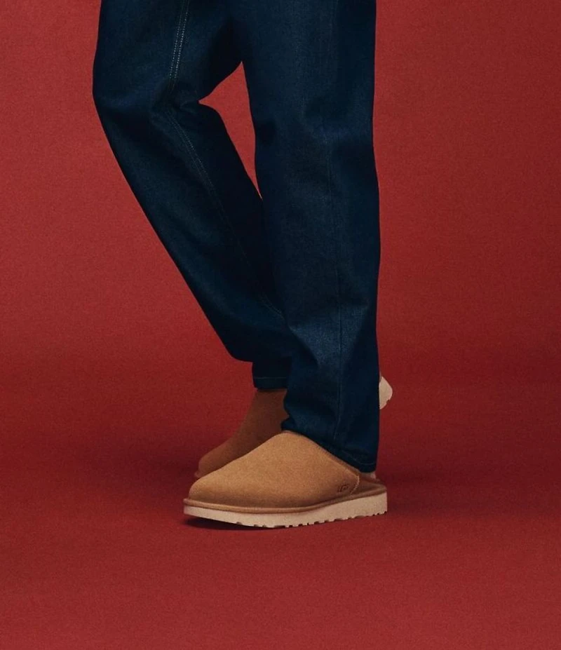 UGG Men's Classic Suede Treaded Slippers