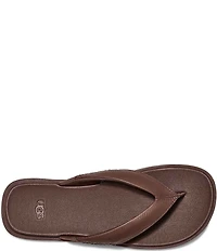 UGG Men's Seaside II Leather and Suede Flip-Flops